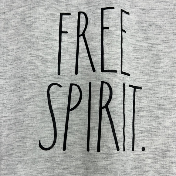 RAE DUNN free spirit light gray sweater - Picture 4 of 8